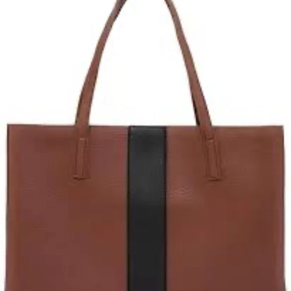 Vince Camuto Brown Leather Tote NWOT! - Picture 2 of 6